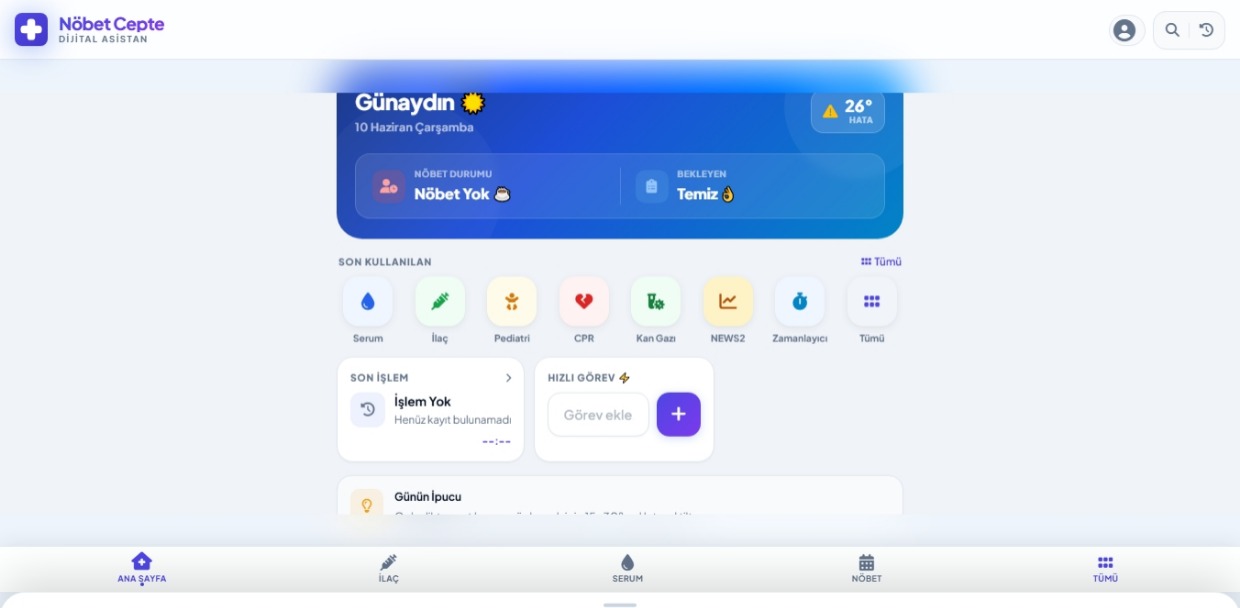 Nöbet Cepte - Digital Assistant